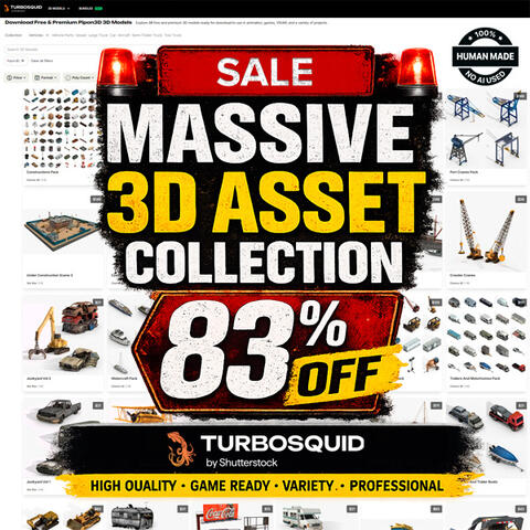 Exclusive Offer: 83% Off My 3D Asset Collection